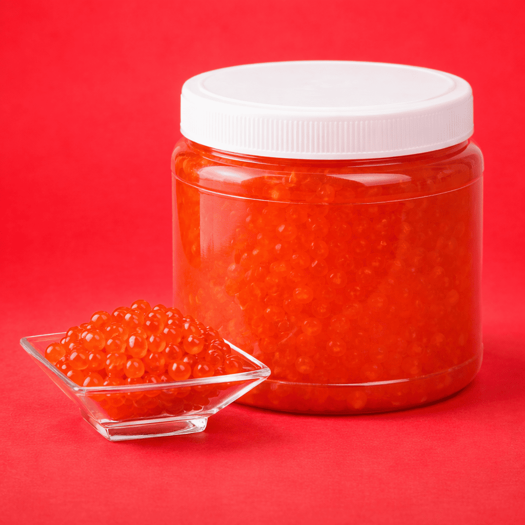 Perlas explosivas y Chamoy